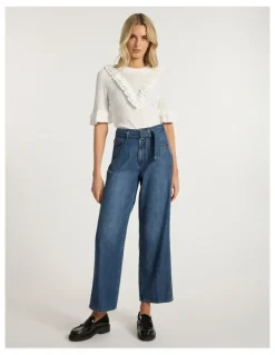 Marcs Olsen Ruffle Knit in Ivory