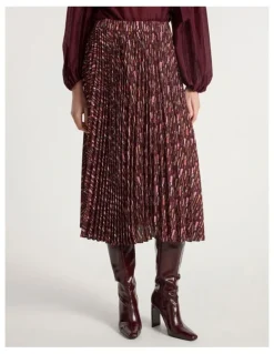 Marcs Our Lips Are Sealed Skirt in Red Multi