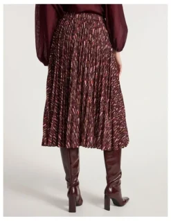 Marcs Our Lips Are Sealed Skirt in Red Multi