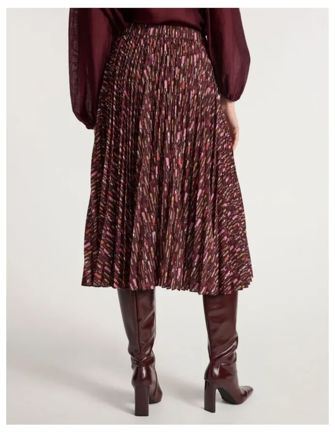 Marcs Our Lips Are Sealed Skirt in Red Multi