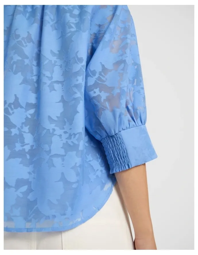 Marcs Pepe Jacquard Shirt in Pacific Blue