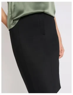 Marcs Phoebe Pencil Midi Skirt in Black