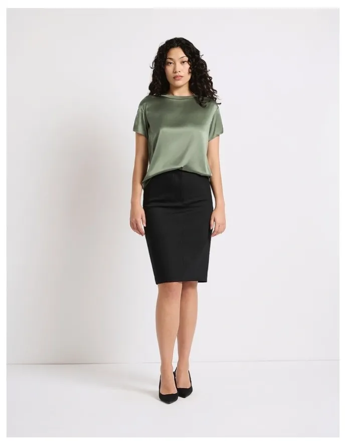 Marcs Phoebe Pencil Midi Skirt in Black