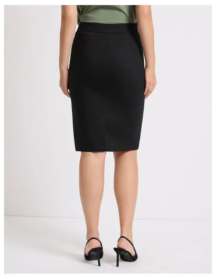 Marcs Phoebe Pencil Midi Skirt in Black