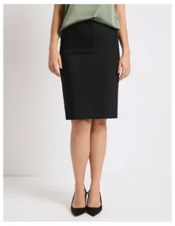 Marcs Phoebe Pencil Midi Skirt in Black