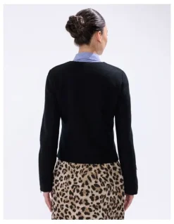 Marcs Piper Felted Wool Jacket in Black