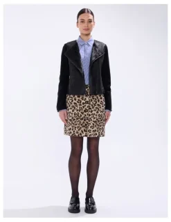 Marcs Piper Felted Wool Jacket in Black