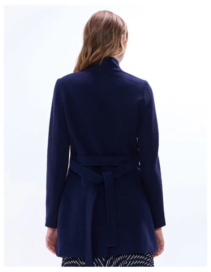 Marcs Ruby Felted Wool Coat in Midnight Marle