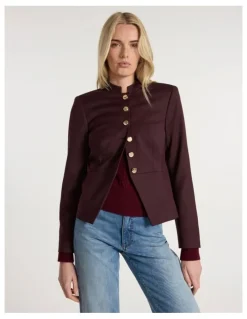 Marcs Sakura Jacket in Ruby Port