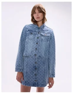 Marcs Sally Denim Jacket in Light Blue