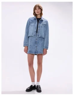 Marcs Sally Denim Jacket in Light Blue