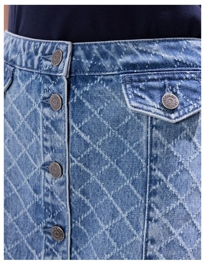 Marcs Sally Denim Mini Skirt in Light Blue