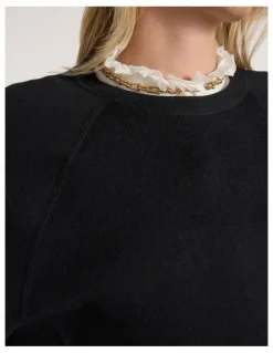 Marcs Sammie Cotton Cashmere Knit in Black