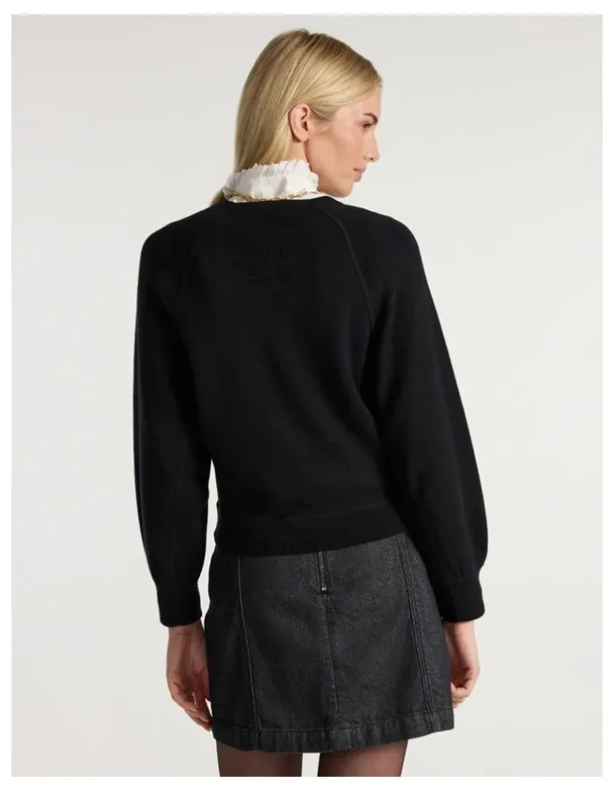 Marcs Sammie Cotton Cashmere Knit in Black
