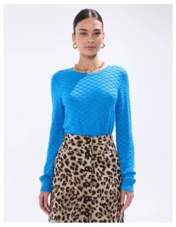 Marcs Siren Shimmer Knit in Bright Blue