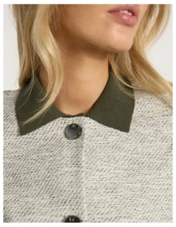 Marcs So Little Time Tweed Jacket in Ivory Multi