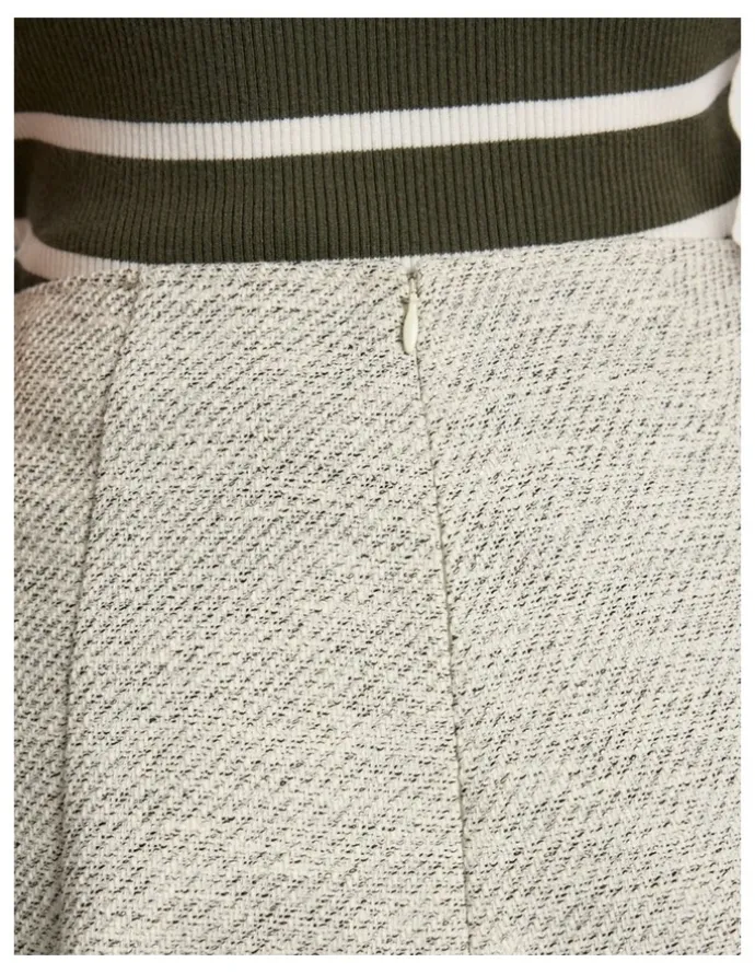 Marcs So Little Time Tweed Skirt in Ivory Multi