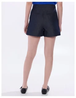 Marcs Spencer Smart Denim Short in Indigo