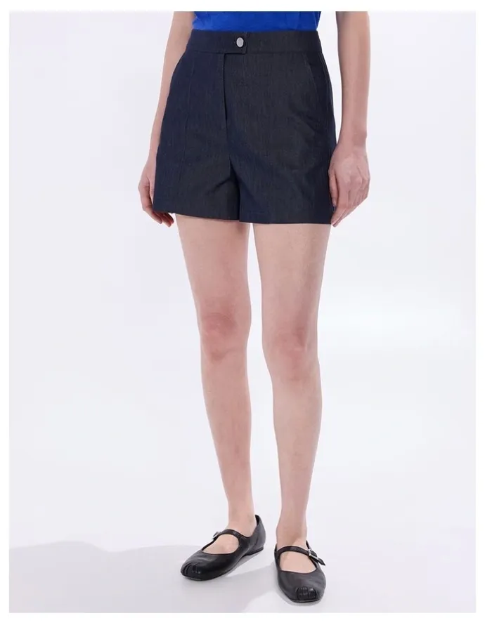 Marcs Spencer Smart Denim Short in Indigo