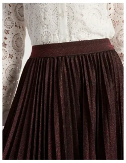 Marcs Stallion Jersey Skirt in Ruby Port