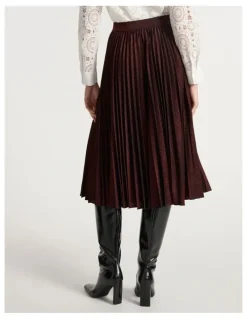 Marcs Stallion Jersey Skirt in Ruby Port