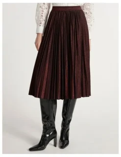 Marcs Stallion Jersey Skirt in Ruby Port