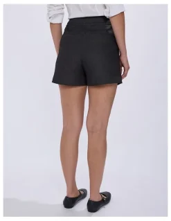Marcs Tate Smart Denim Short in Washed Black