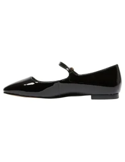 Marcs Tottie Flat Shoes in Black Patent Leather