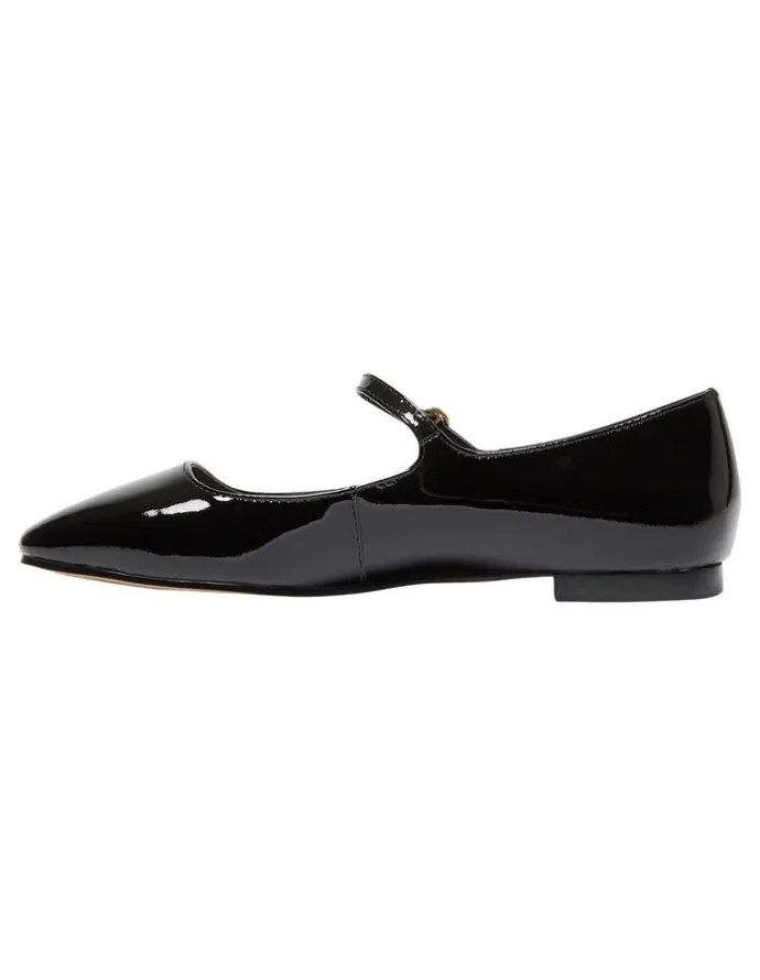 Marcs Tottie Flat Shoes in Black Patent Leather