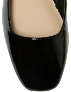 Marcs Tottie Flat Shoes in Black Patent Leather