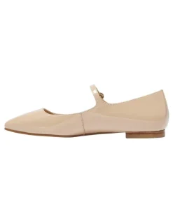 Marcs Tottie Flat Shoes in Nude Patent Leather