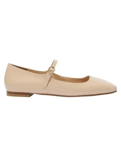 Marcs Tottie Flat Shoes in Nude Patent Leather