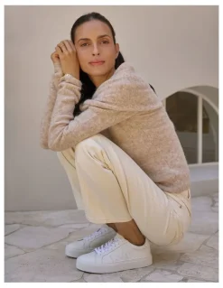 Marcs Trio Leather Sneakers in White