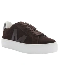 Marcs Trio Sneakers in Chocolate Suede