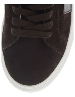 Marcs Trio Sneakers in Chocolate Suede