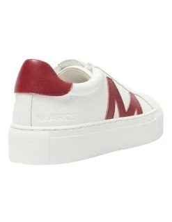 Marcs Trio Sneakers in White/Red
