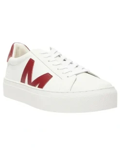 Marcs Trio Sneakers in White/Red