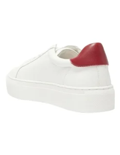 Marcs Trio Sneakers in White/Red