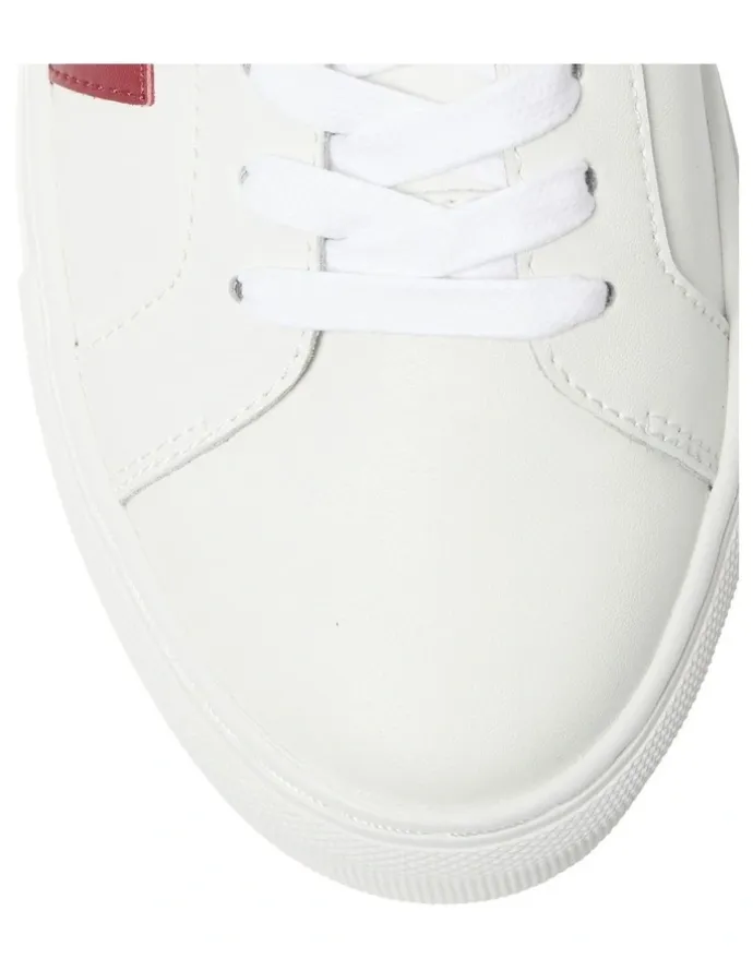 Marcs Trio Sneakers in White/Red