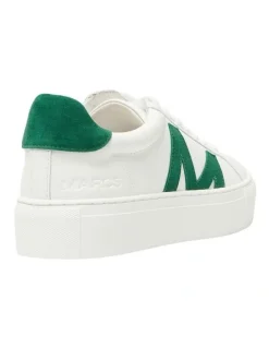 Marcs Trio Sneakers in White / Green
