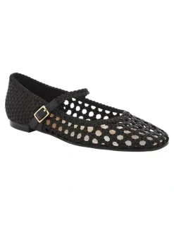 Marcs Tully Ballet Flats in Black Weave