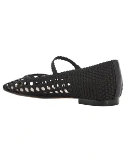 Marcs Tully Ballet Flats in Black Weave