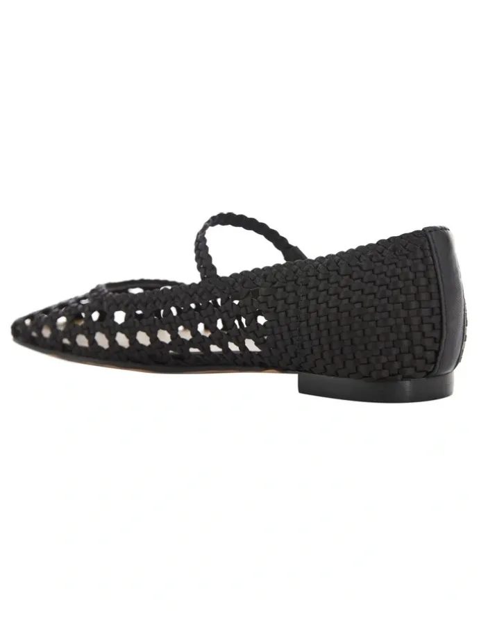 Marcs Tully Ballet Flats in Black Weave