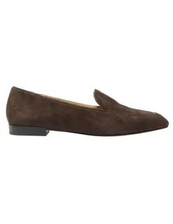 Marcs Tuxedo Suede Loafers in Chocolate