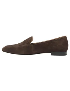 Marcs Tuxedo Suede Loafers in Chocolate
