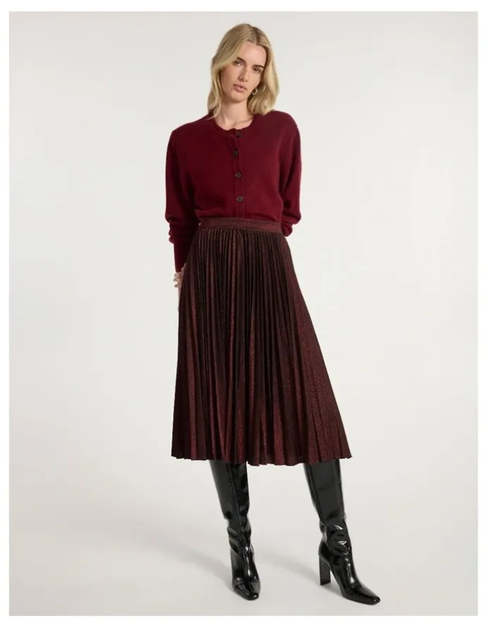 Marcs Vacation Cardigan in Ruby Port