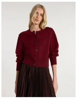 Marcs Vacation Cardigan in Ruby Port
