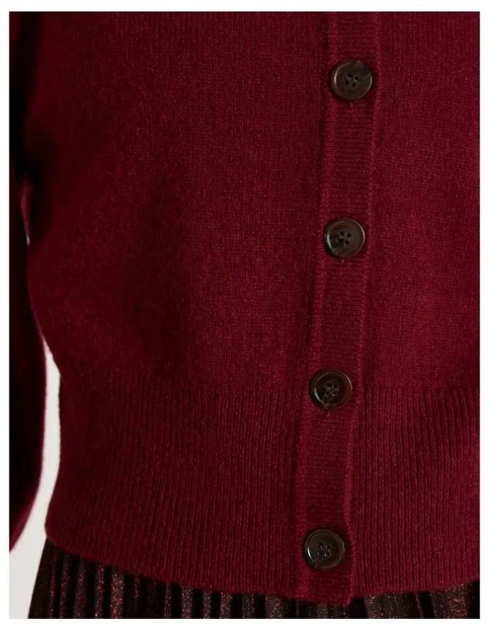 Marcs Vacation Cardigan in Ruby Port