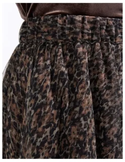 Marcs Wild About You Tulle Skirt in Brown Multi