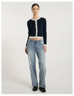 Marcs Amy Straight Leg Jean in Mediterranean Blue